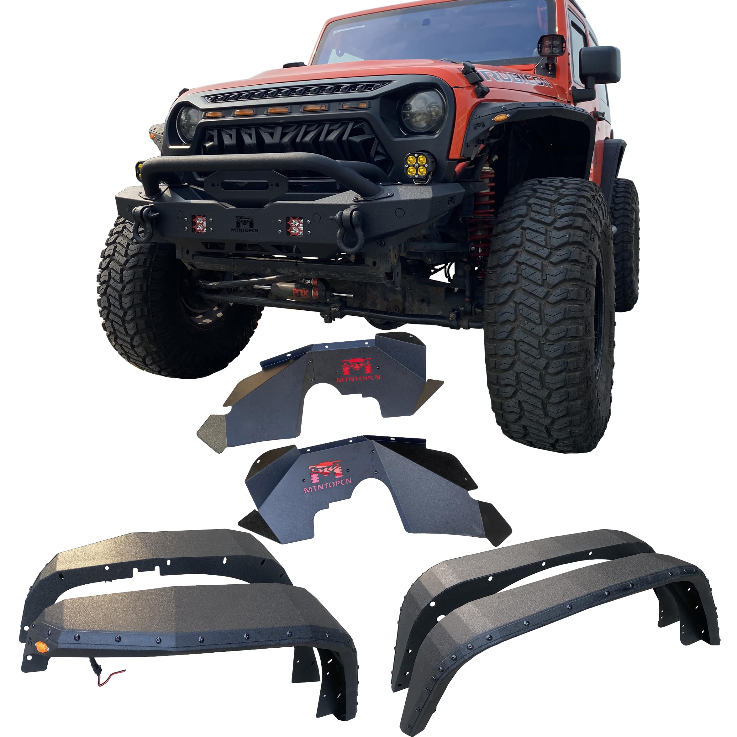 Amazon.com: OMP Offroad Steel Fender Flares Compatible for Jeep